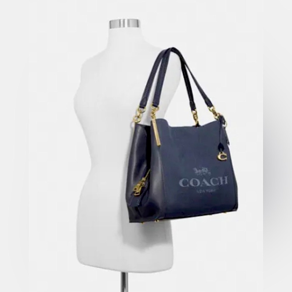 Coach Limited Edition “Horse & Carriage” Jacquard/Leather Dalton 31 Shoulder Bag